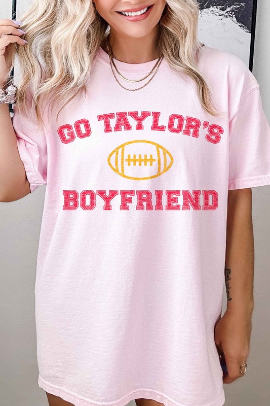 GO TAYLORS BOYFRIEND FOOTBALL GRAPHIC TEE