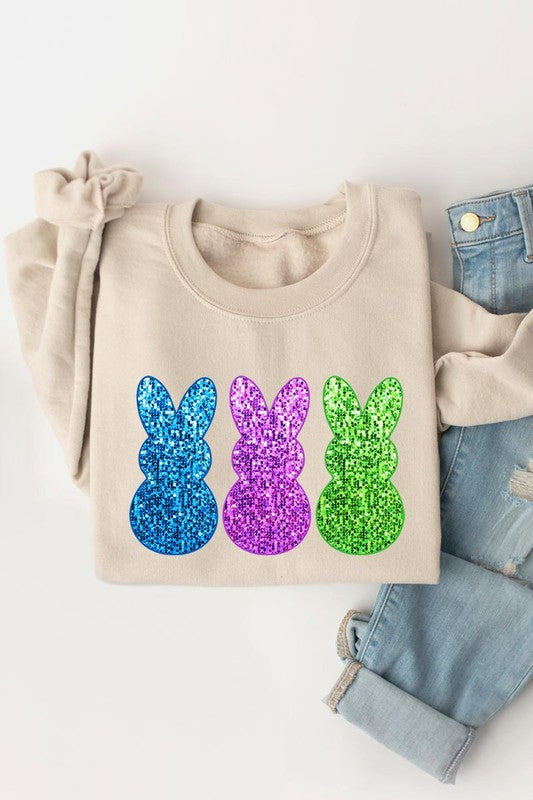 BUNNY BONANZA GRAPHIC FLEECE SWEATSHIRTS