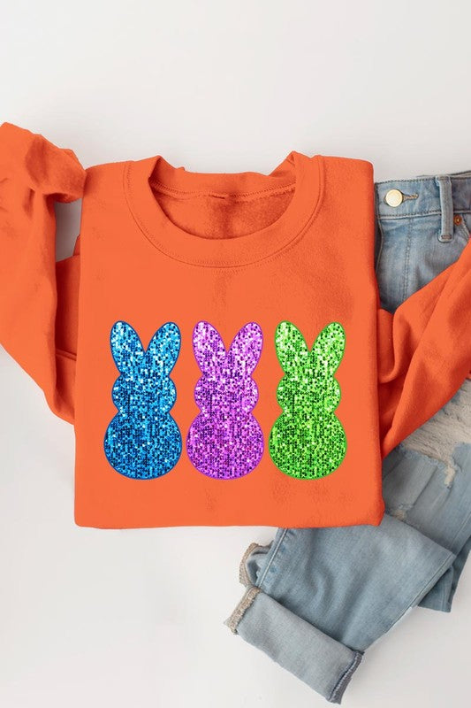 BUNNY BONANZA GRAPHIC FLEECE SWEATSHIRTS