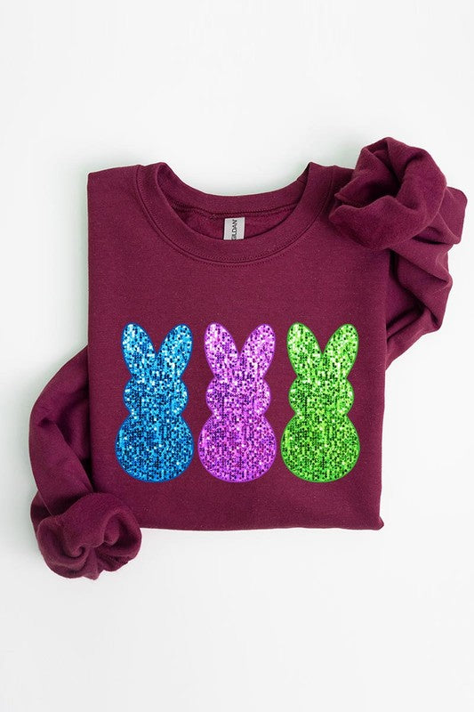 BUNNY BONANZA GRAPHIC FLEECE SWEATSHIRTS