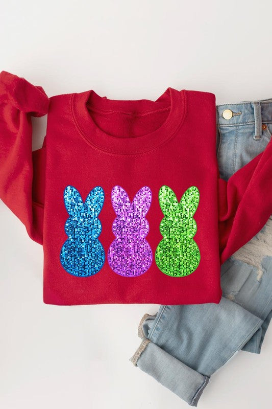 BUNNY BONANZA GRAPHIC FLEECE SWEATSHIRTS