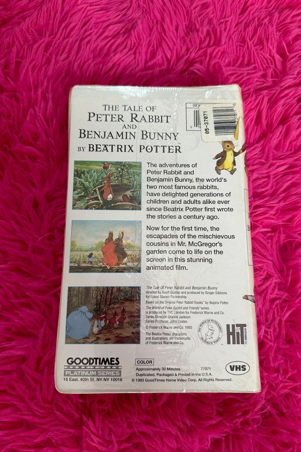 THE TALE OF PETER RABBIT AND BENJAMIN BUNNY (SEALED) VHS*