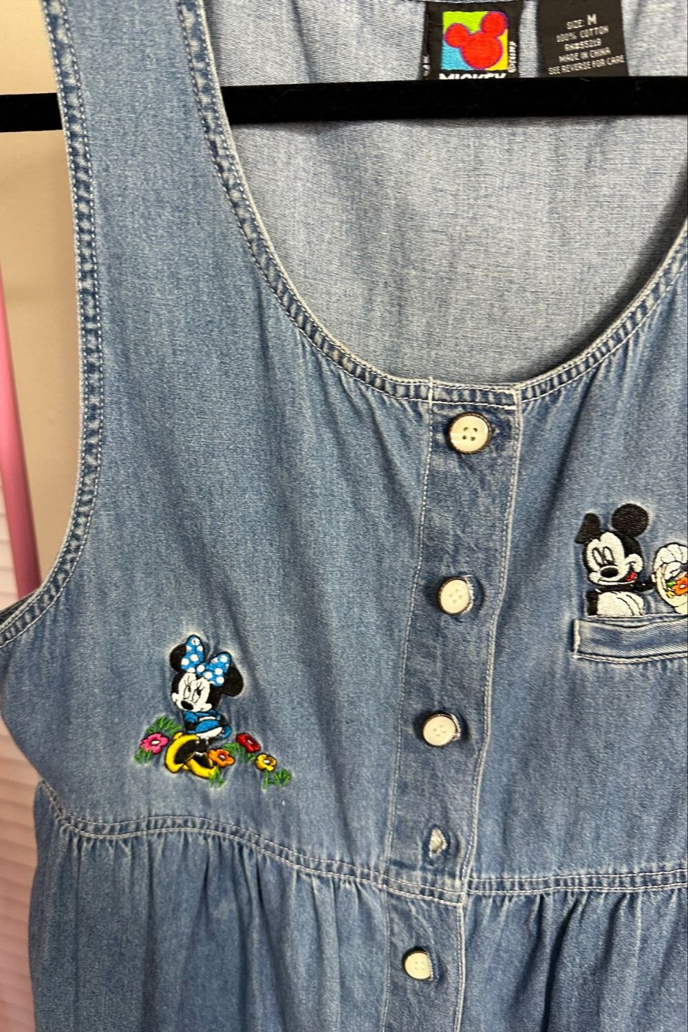 Mickey mouse denim top dress