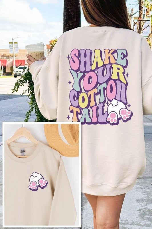 SHAKE YOUR COTTON TAIL GRAPHIC SWEATSHIRTS