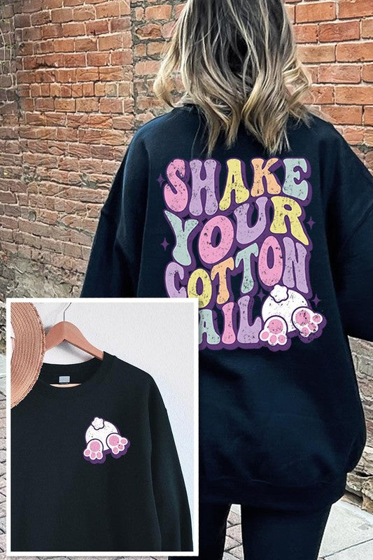 SHAKE YOUR COTTON TAIL GRAPHIC SWEATSHIRTS