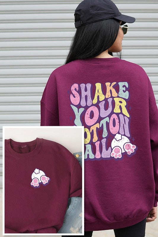 SHAKE YOUR COTTON TAIL GRAPHIC SWEATSHIRTS