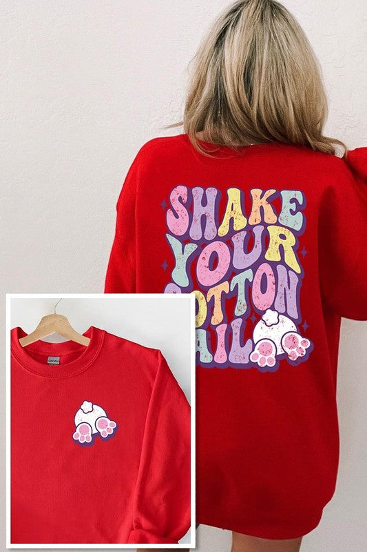 SHAKE YOUR COTTON TAIL GRAPHIC SWEATSHIRTS