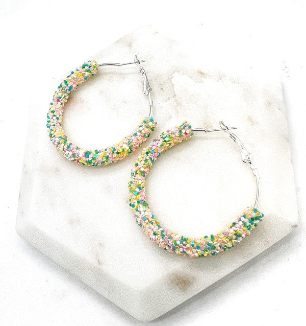 SPRINGTIME GLITZ HOOPS