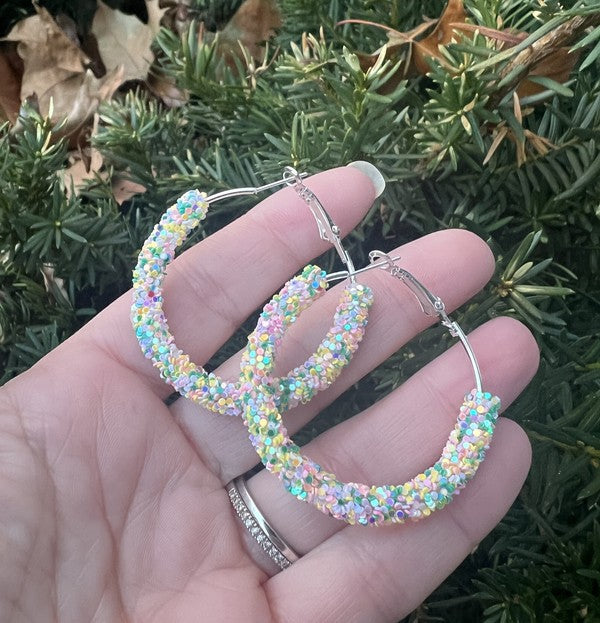 SPRINGTIME GLITZ HOOPS