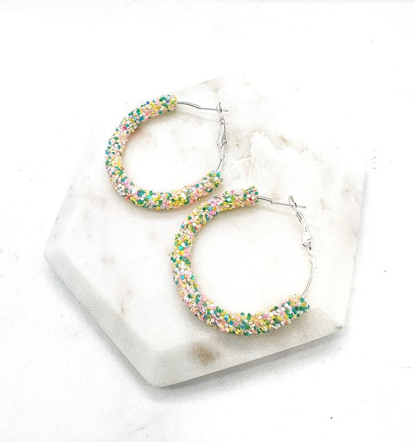 SPRINGTIME GLITZ HOOPS