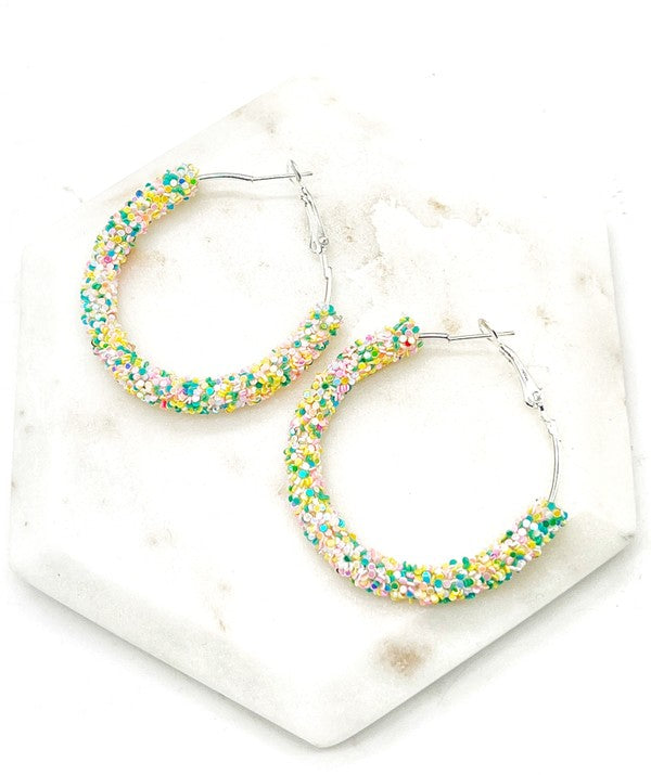 SPRINGTIME GLITZ HOOPS