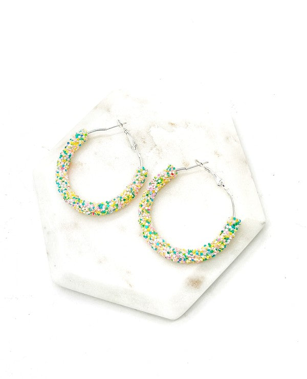 SPRINGTIME GLITZ HOOPS