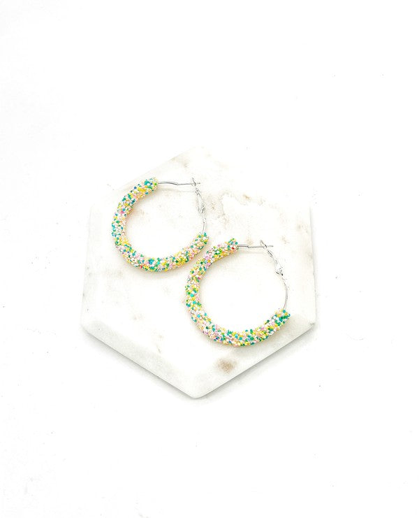 SPRINGTIME GLITZ HOOPS