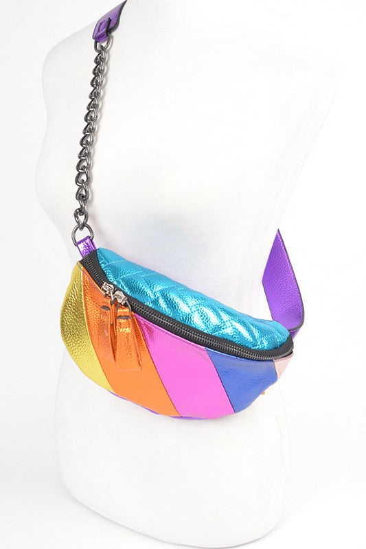 RETRO SHINE METALLIC FANNY PACK