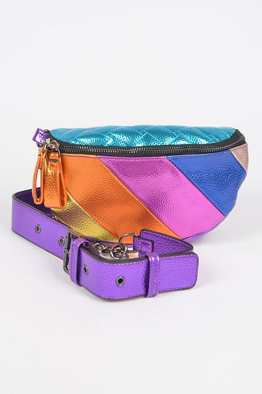 RETRO SHINE METALLIC FANNY PACK