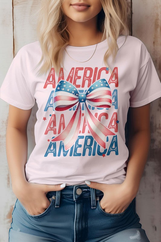 STARS & STRIPES COQUETTE TEE