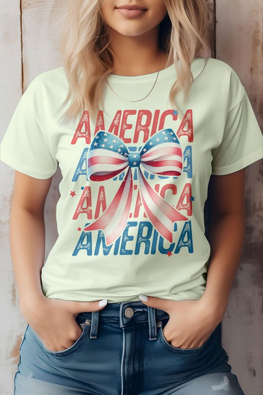 STARS & STRIPES COQUETTE TEE