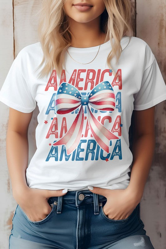 STARS & STRIPES COQUETTE TEE