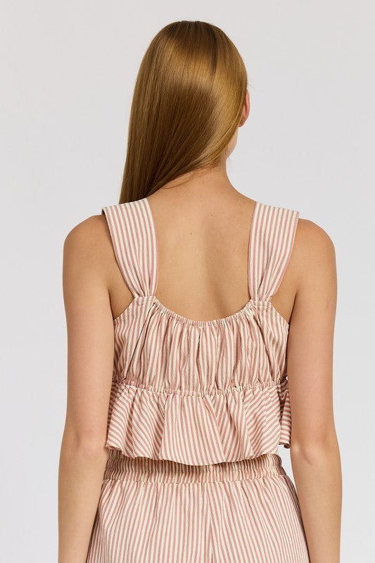 CAN'T HARDLY WAIT BABYDOLL CROP TOP