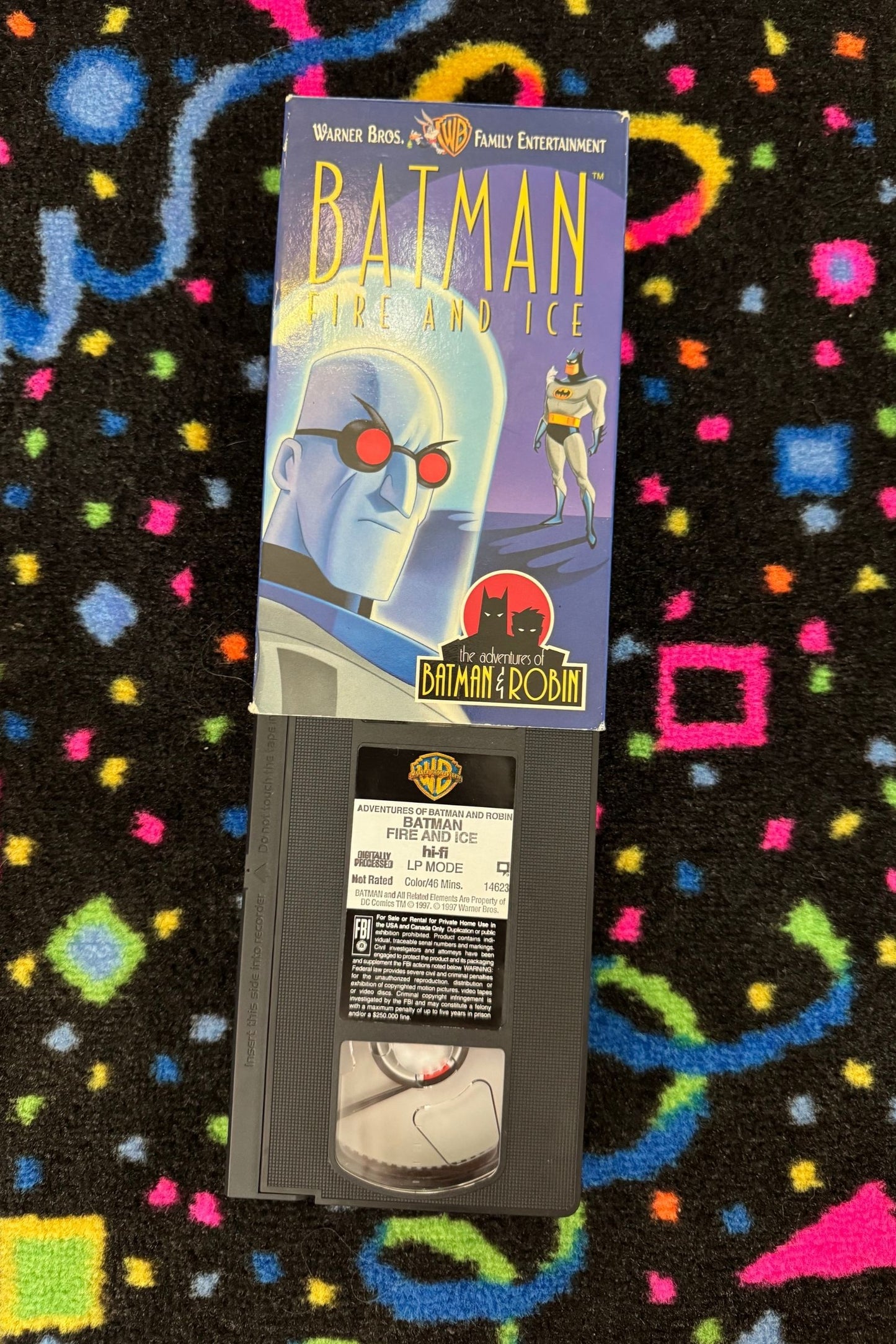 THE ADVENTURES OF BATMAN & ROBIN: FIRE & ICE VHS*