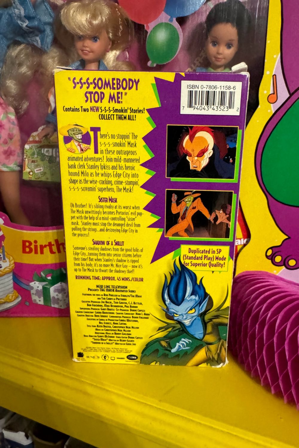 THE MASK ANIMATED SERIES SOMEBODY STOP ME VHS*