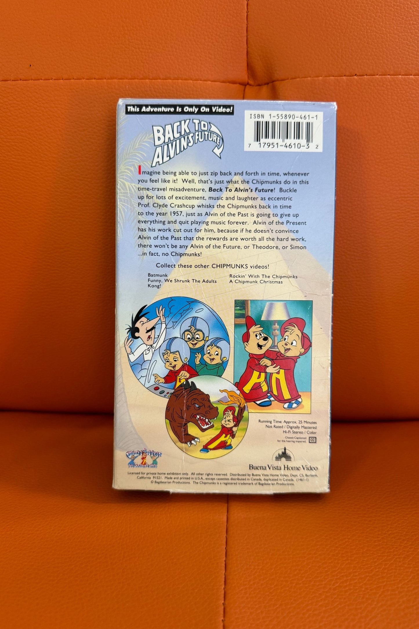 ALVIN & THE CHIPMUNKS GO TO THE MOVIES: BACK TO ALVINS FUTURE VHS*