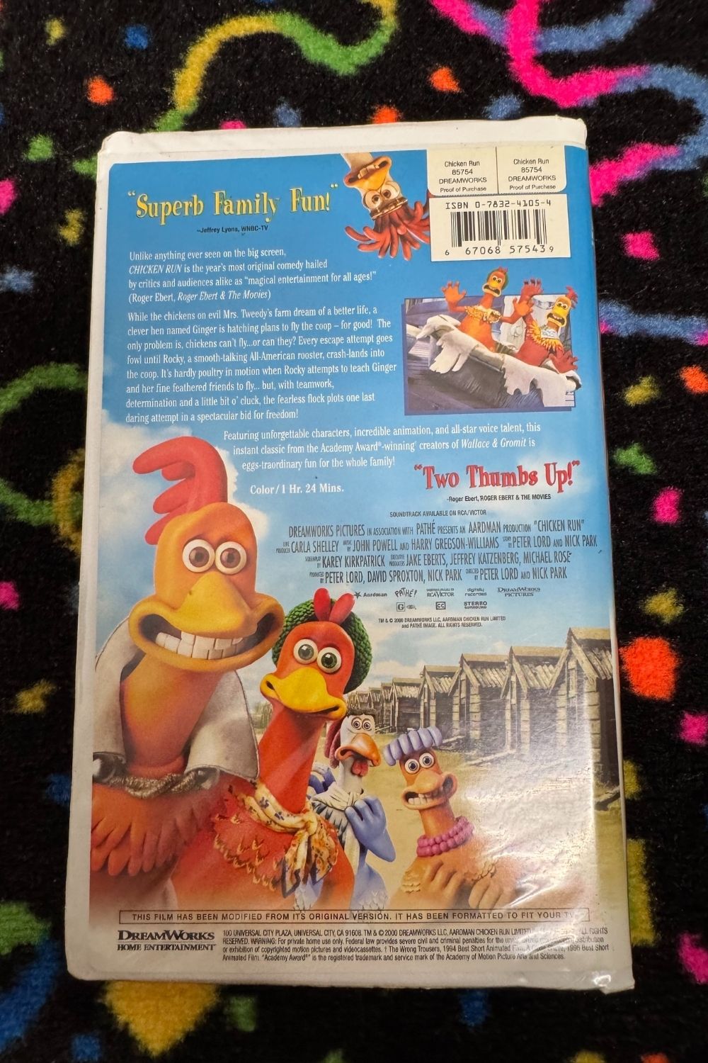 CHICKEN RUN VHS*