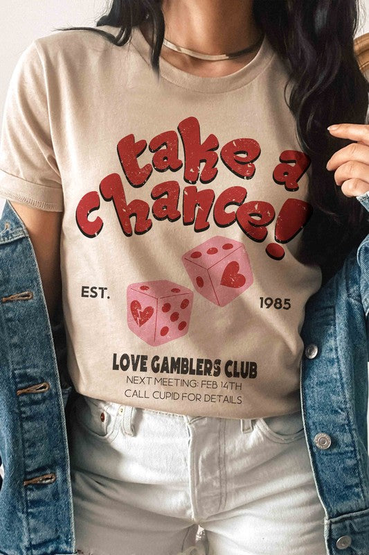 User TAKE A CHANCE GRAPHIC TEE