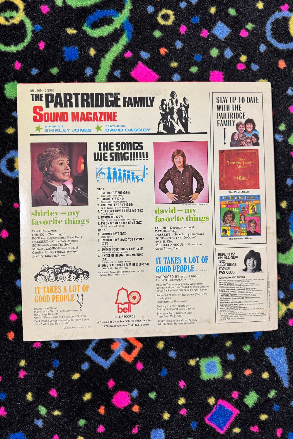 THE PARTRIDGE FAMILY SOUND MAGAZINE VINYL*