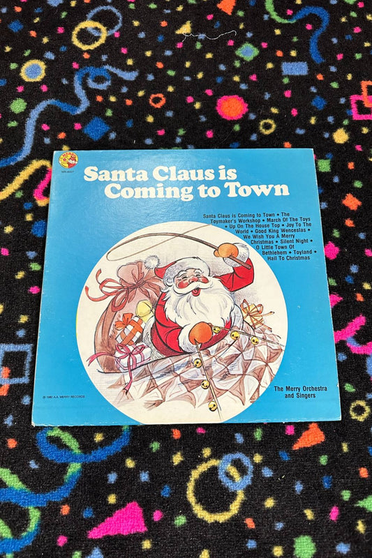 SANTA CLAUS IS COMING TO TOWN VINYL RECORD*