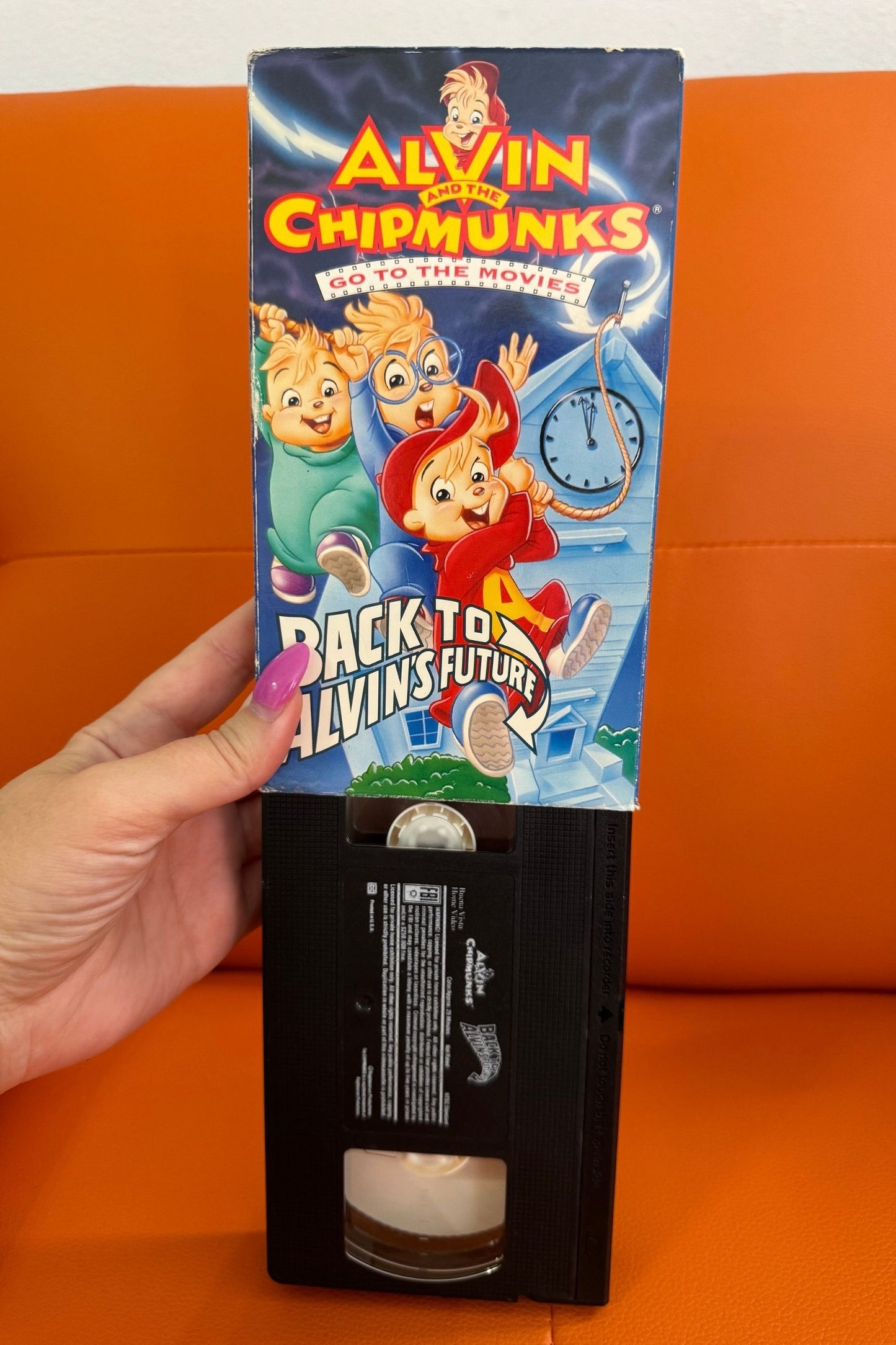 ALVIN & THE CHIPMUNKS GO TO THE MOVIES: BACK TO ALVINS FUTURE VHS*