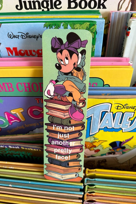 VINTAGE MINNIE I’M NOT JUST ANOTHER PRETTY FACE BOOKMARK*