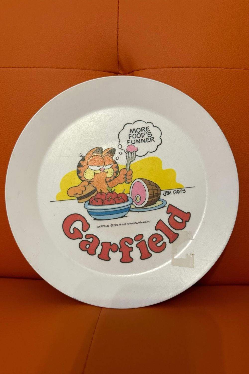 1978 GARFIELD MORE FOOD PLATE*