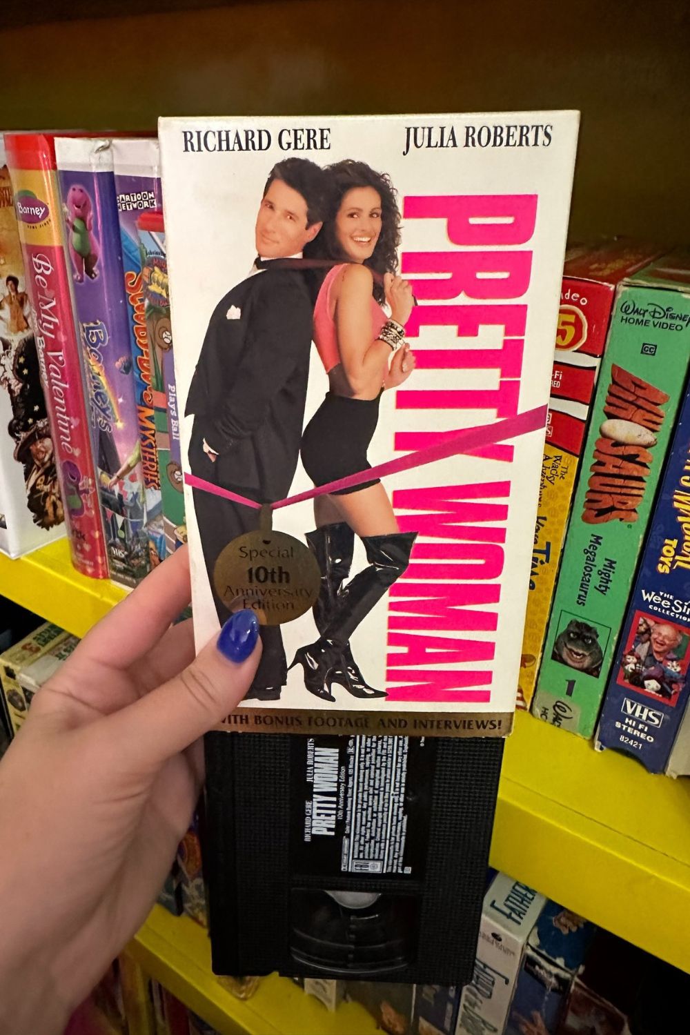 1990 PRETTY WOMAN SPECIAL 10TH ANNIVERSARY EDITION VHS*