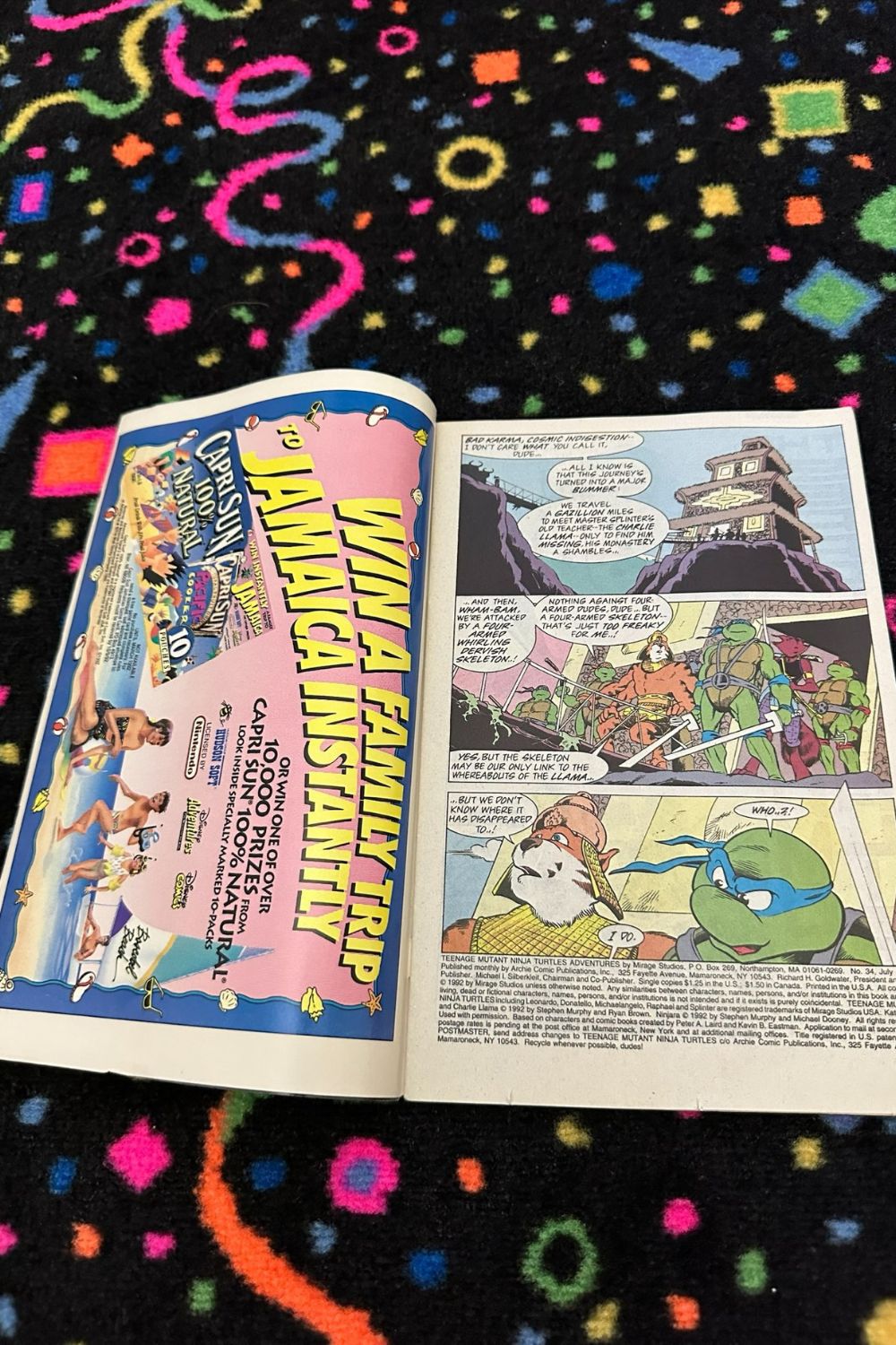 1992 TEENAGE MUTANT NINJA TURTLES present MIGHTY MUTANIMALS COMIC*