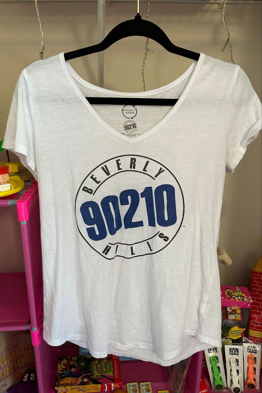 90210 WHITE TOP - SIZE LARGE*