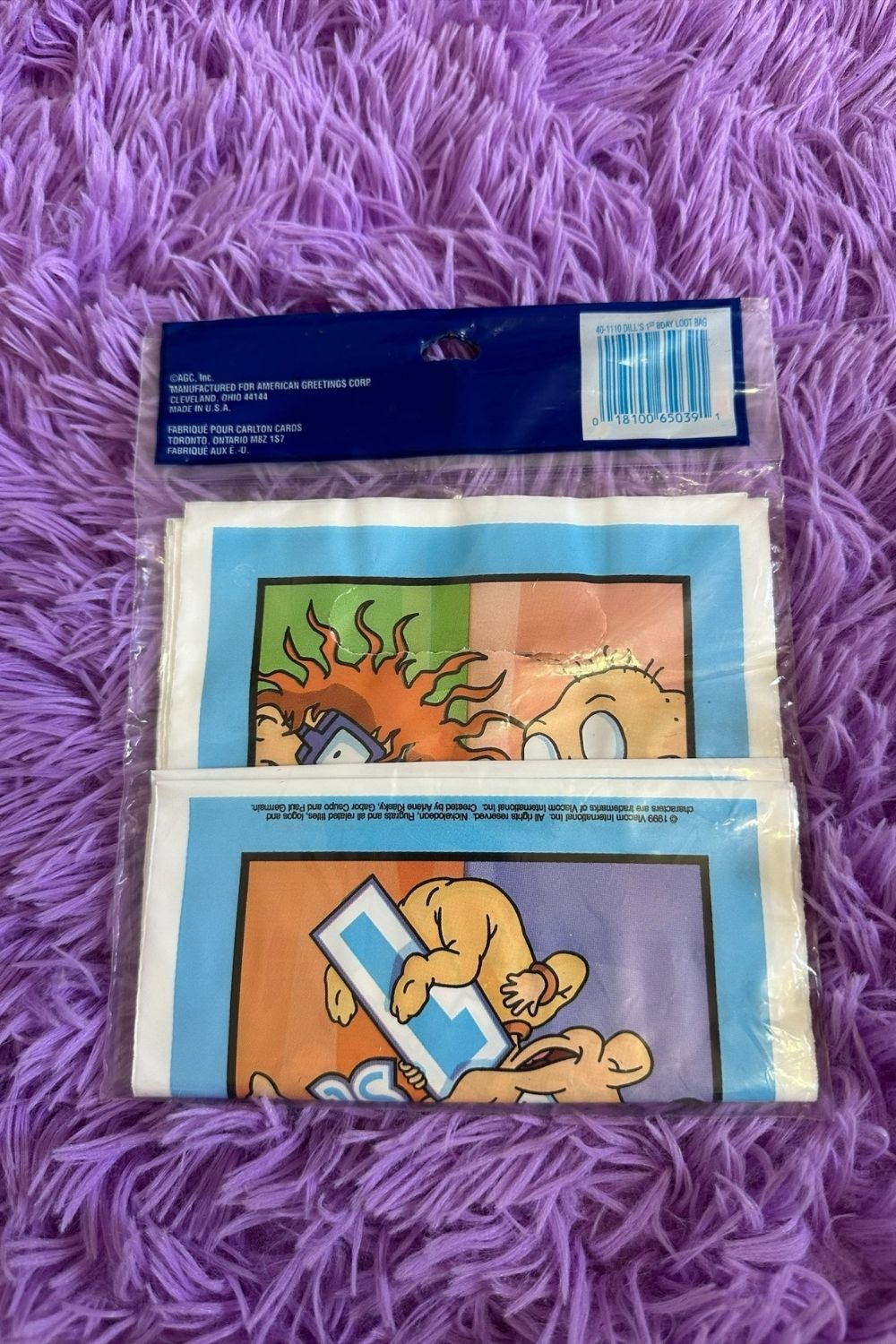 1999 RUGRATS SET OF 8 PARTY BAGS*