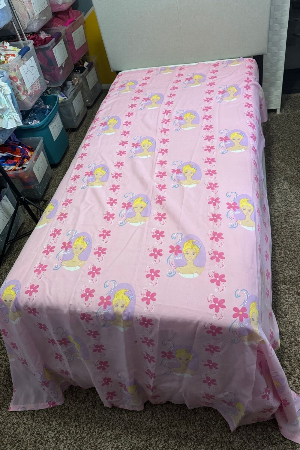 BARBIE TWIN FLAT LAY SHEET*