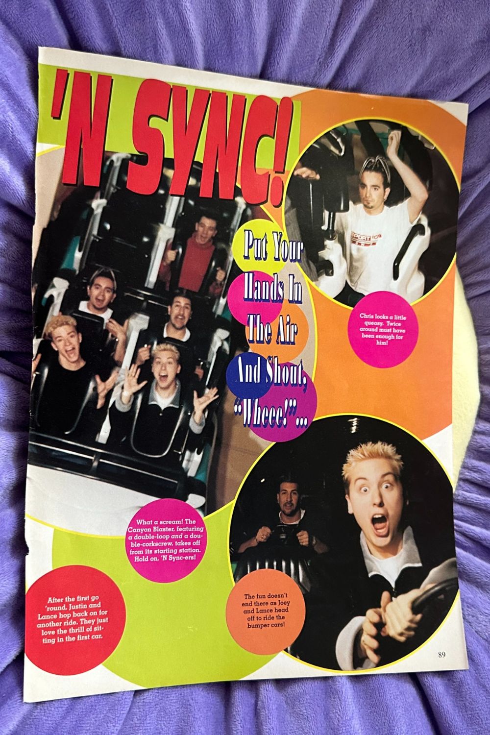 OCTOBER 1999 16 MAGAZINE BACKSTREET BOYS MAGAZINE PAGE*