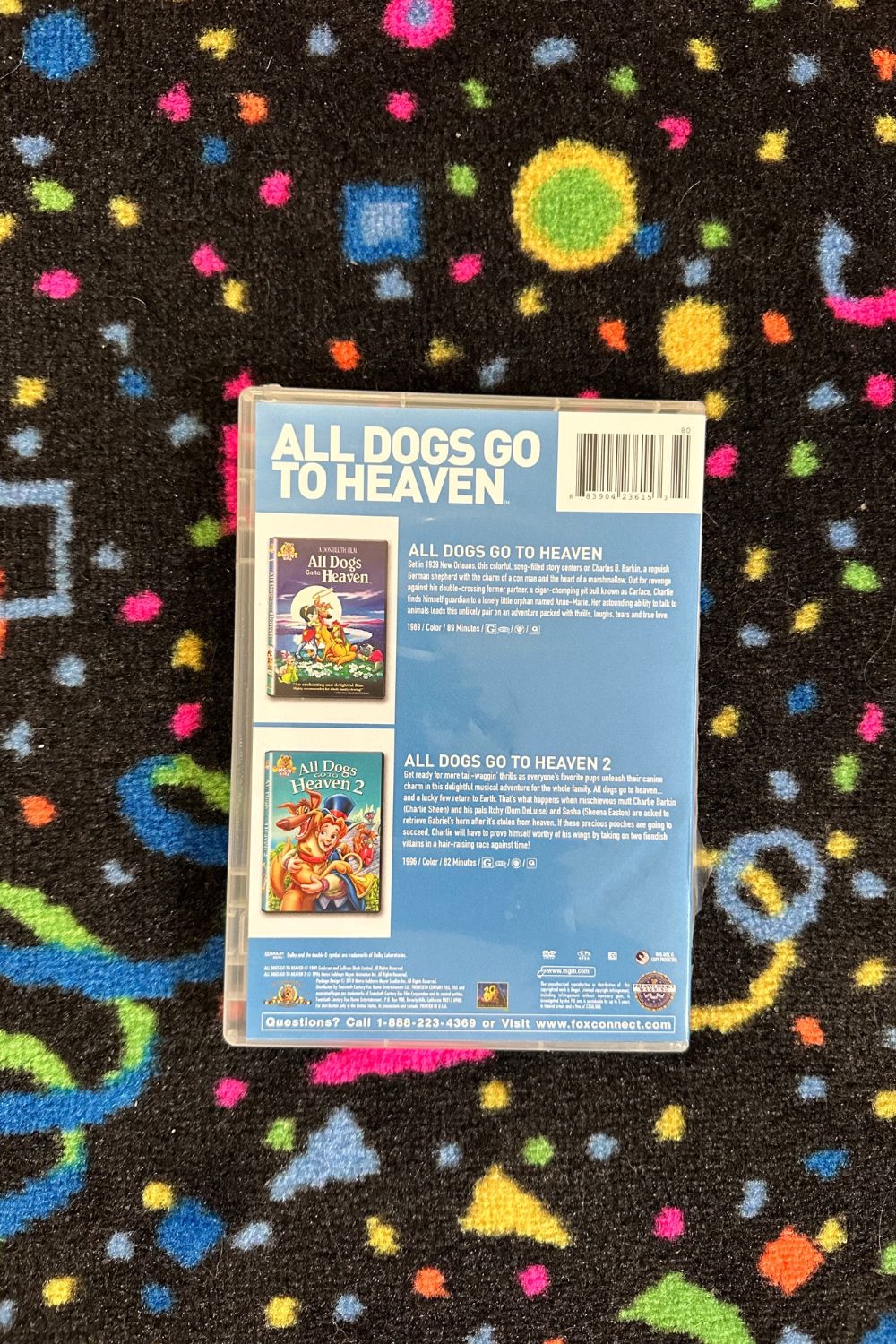 ALL DOGS GO TO HEAVEN DOUBLE FEATURE DVD*