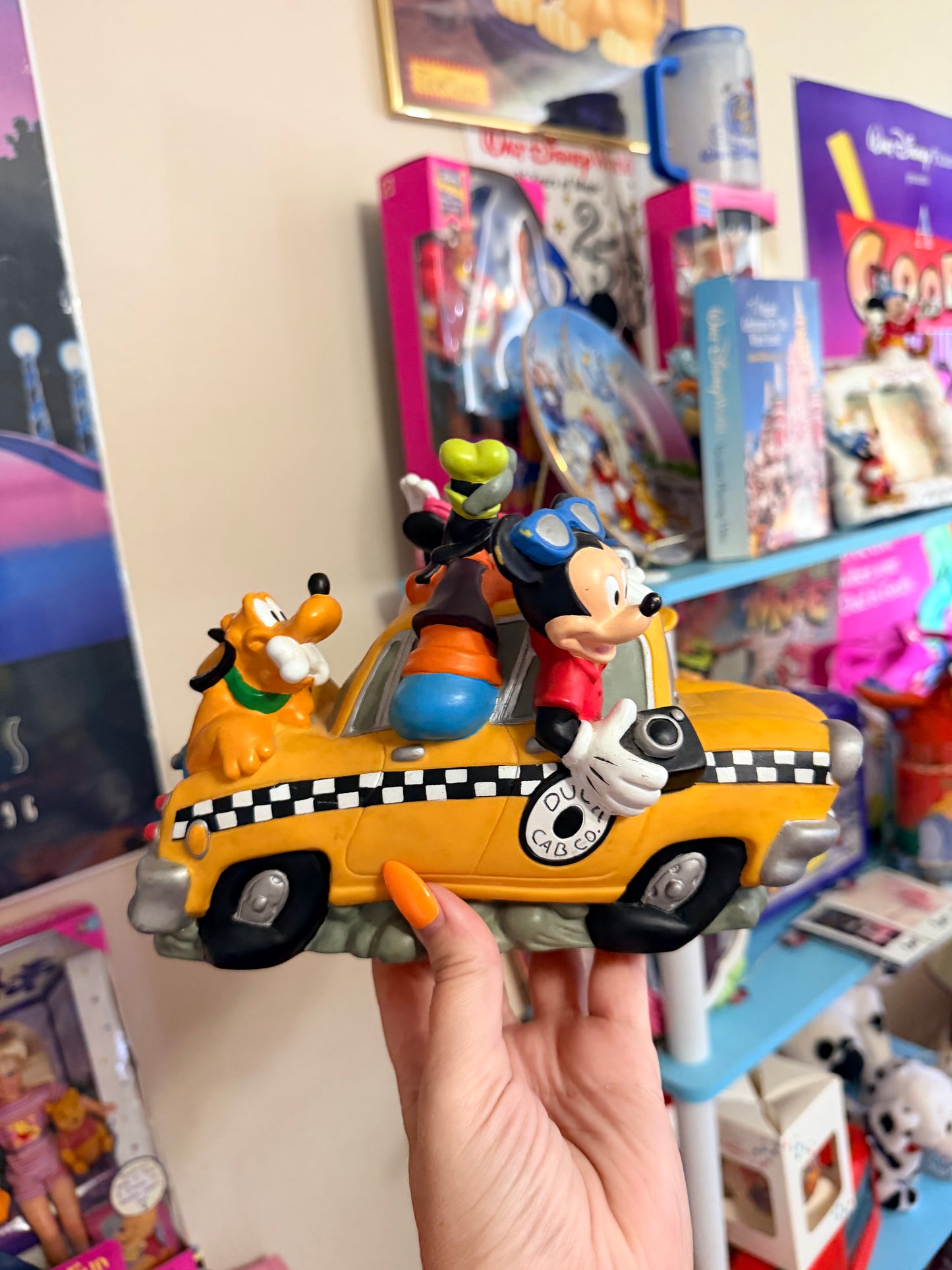 Disney taxi cab coin bank