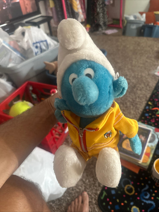 1979 Vintage Peyo Smurf tracksuit plush