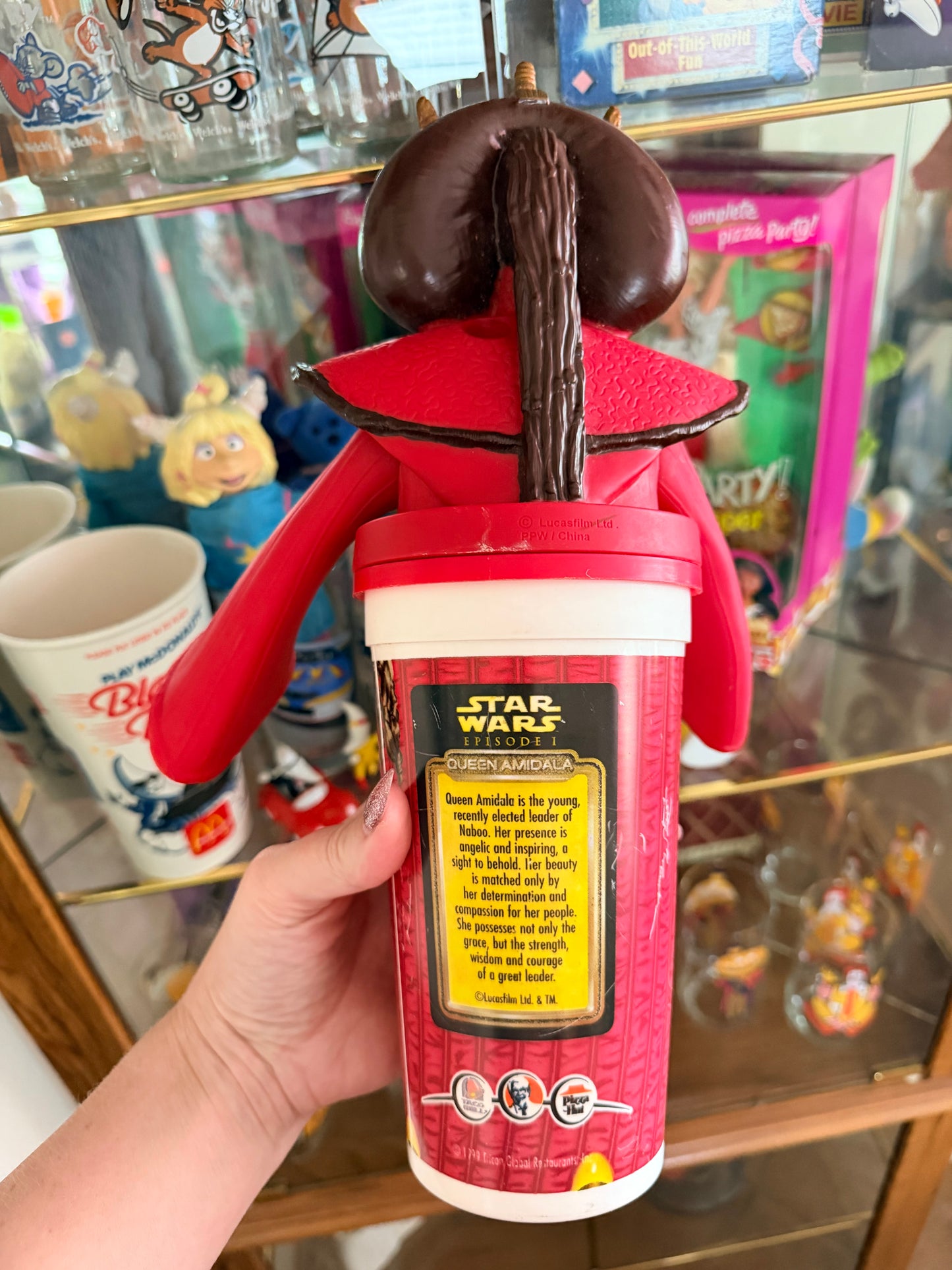 1999 Star Wars the phantom menace Pizza Hut mug