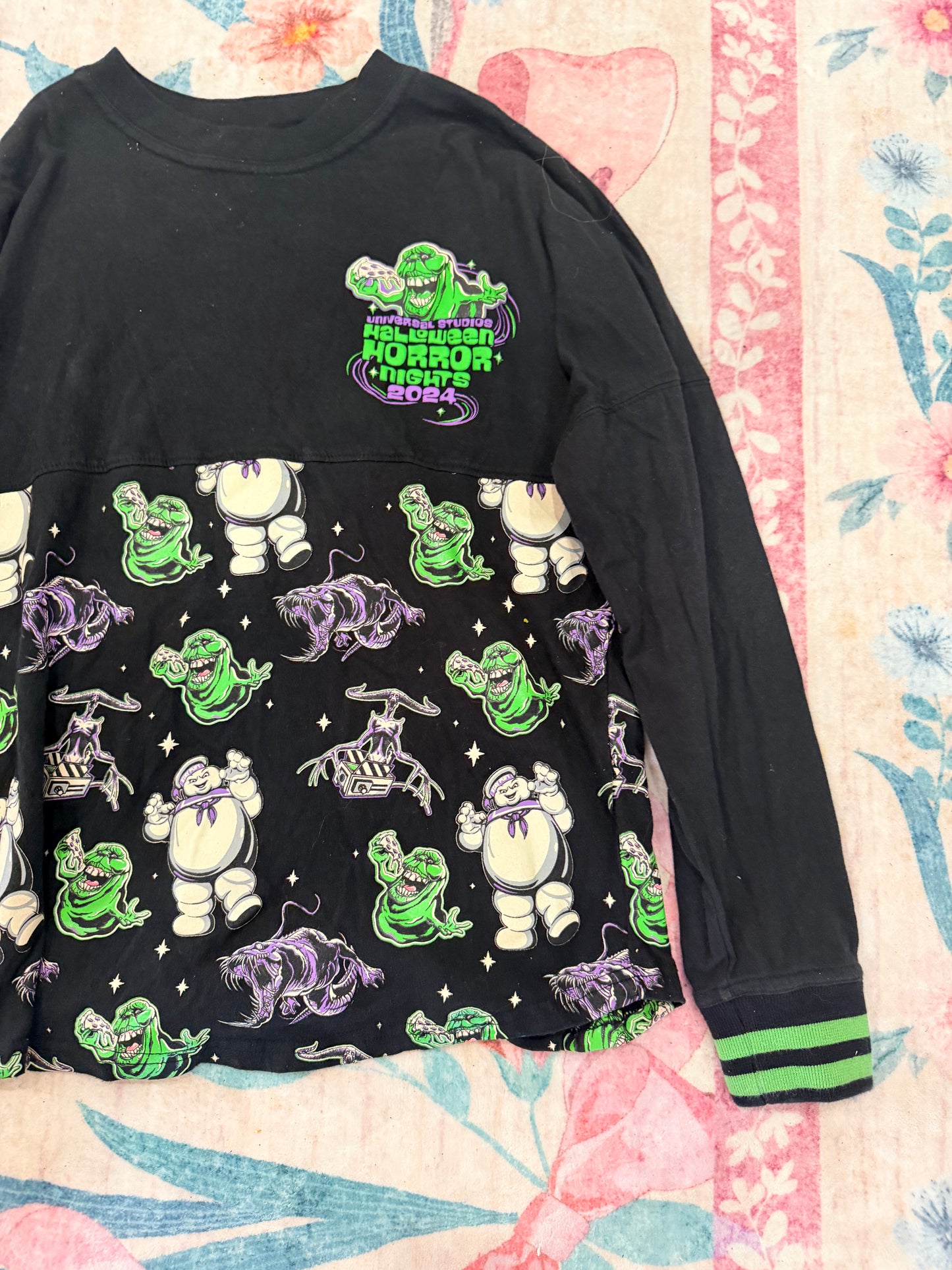 Halloween Horror Nights 2024 Ghostbusters slimer spirit jersey size small
