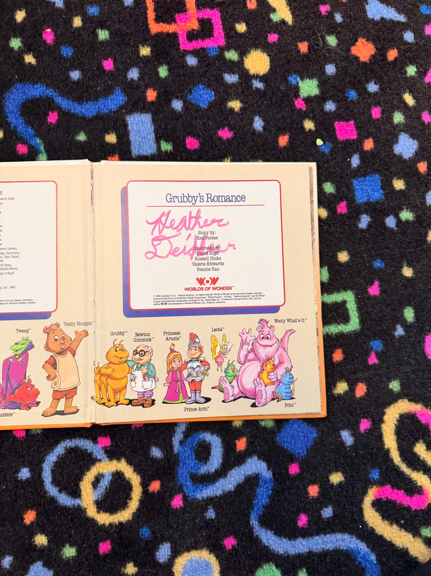 Teddy Ruxpin Grubbys Romance book