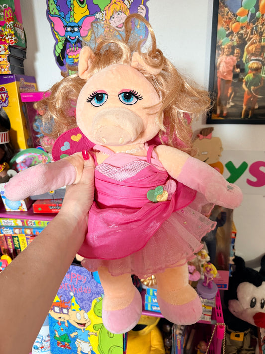 Ms.Piggy Heart Winged Plush