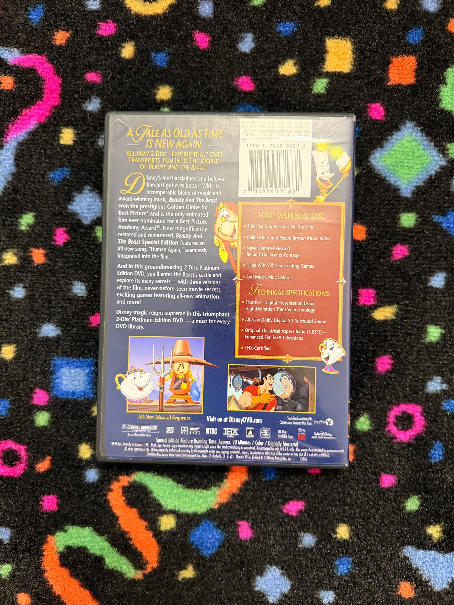 Beauty and the Beast Special Edition Platinum Edition DVD