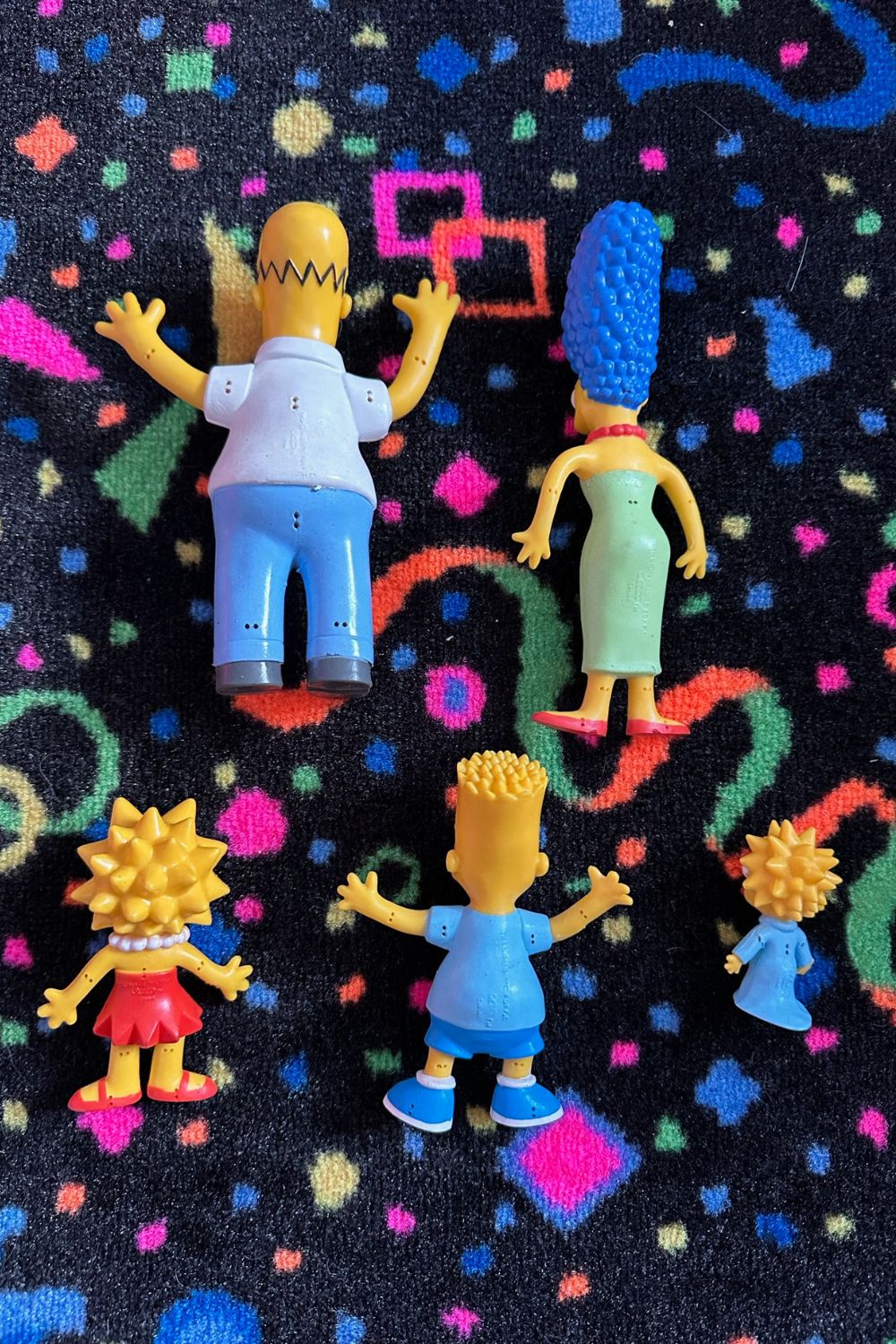 VINTAGE 1990 THE SIMPSONS SET OF 5 ACTION FIGURES*