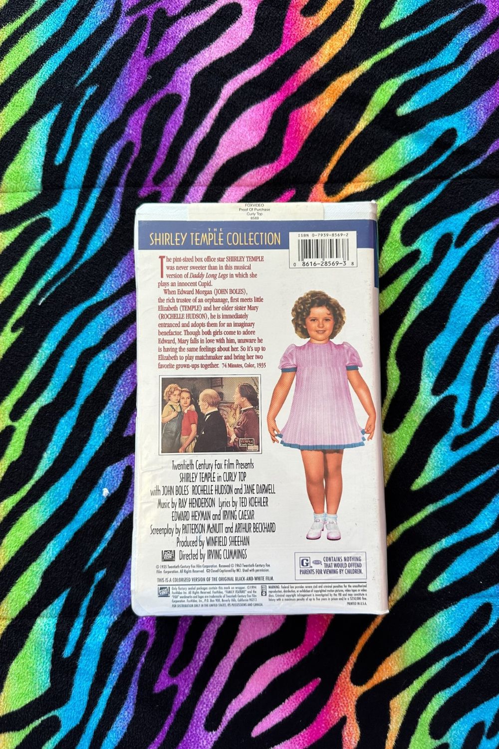 SHIRLEY TEMPLE "CURLY TOP" VHS*