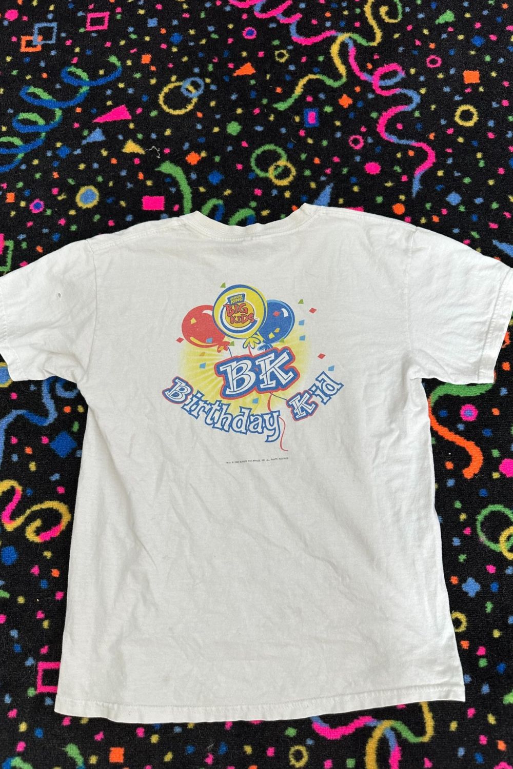 2002 BURGER KING BIG KIDS BIRTHDAY KID TEE- SIZE 14-16*